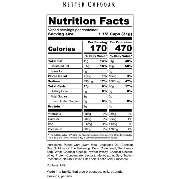 Better Cheddar - Wholesale 4 oz