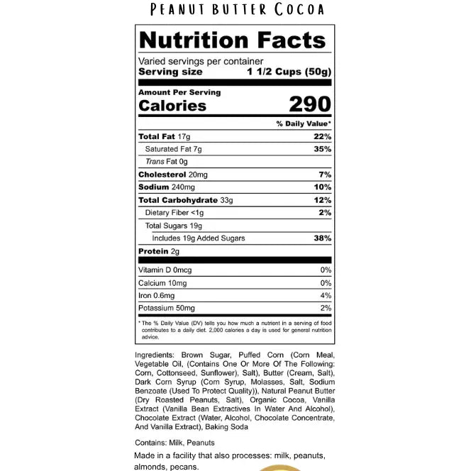 Peanut Butter Cocoa - Wholesale 4 oz