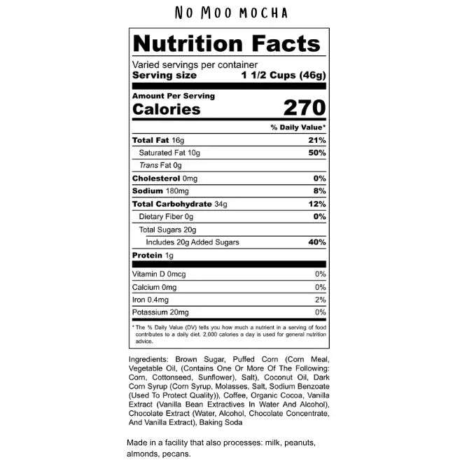 No Moo Mocha - Wholesale 4 oz